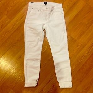 J Crew white skinny jeans